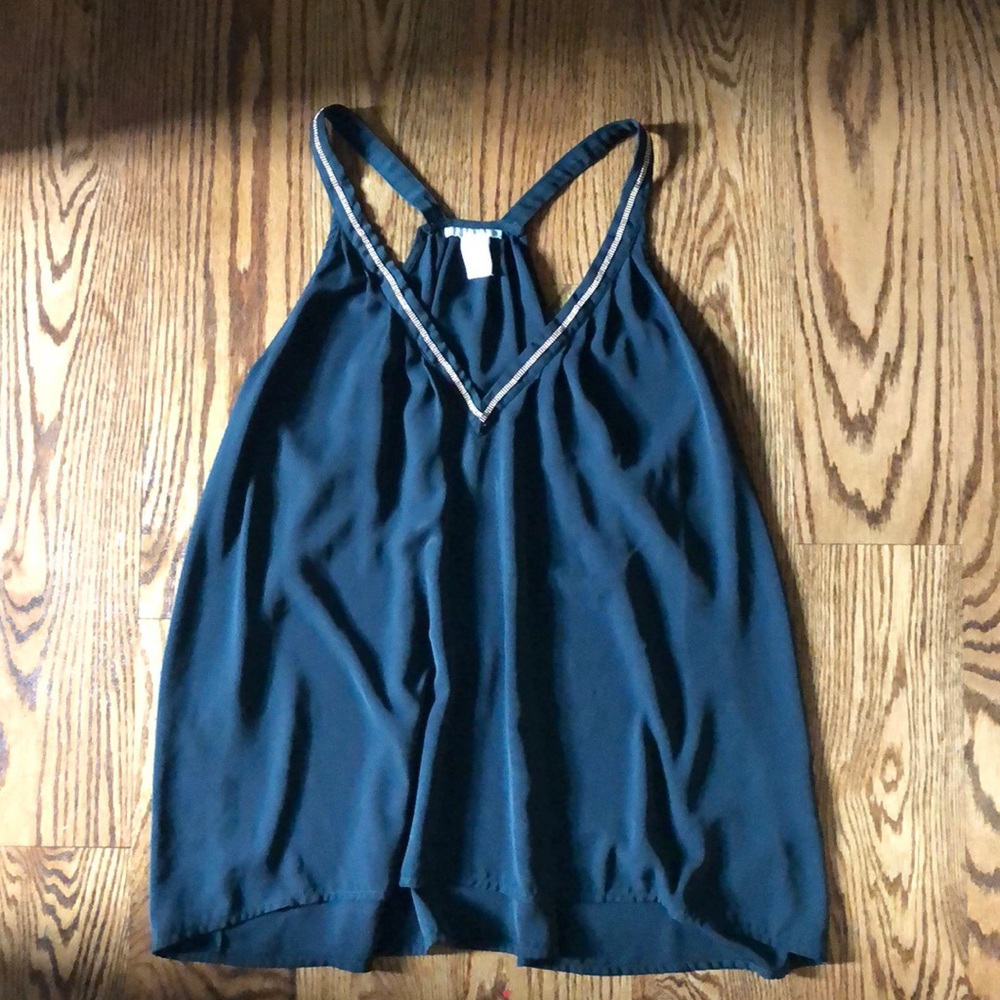 Emerald Green Tank with Gold Detail